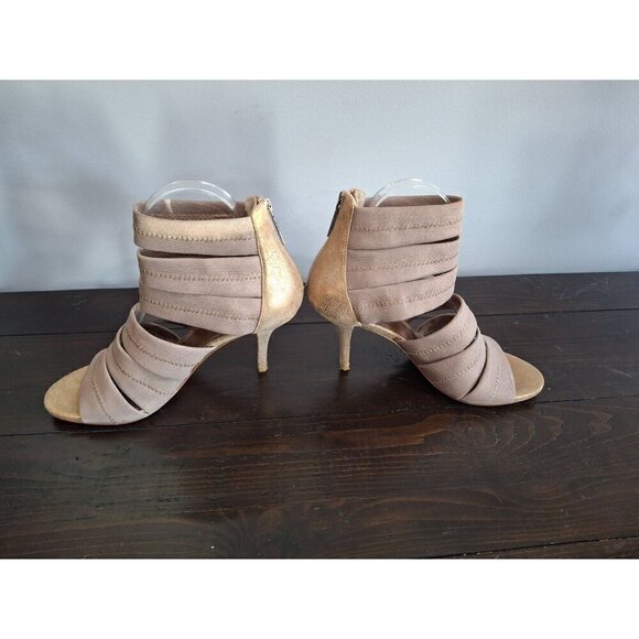 Donald J Pliner Gigee Strappy Metallic Leather Pumps/Pre-owned, Sz. 8.5M - Picture 2 of 8